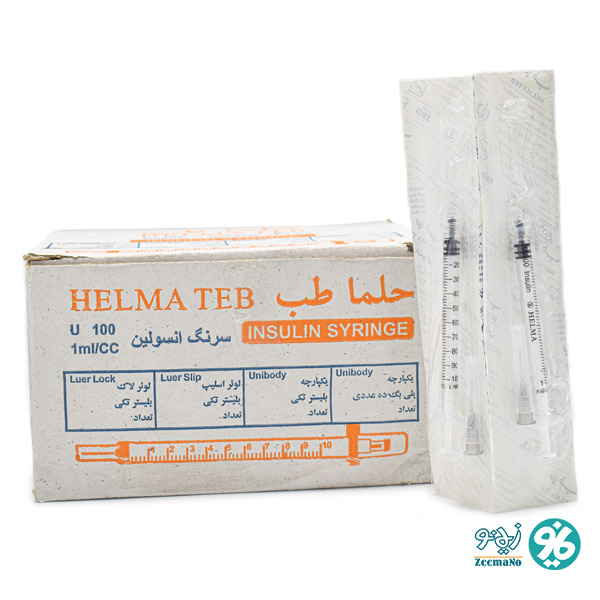 خرید اینترنتی سرنگ انسولین سر جدا لوئر اسلیپ حلما طب گیج 27
